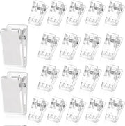 Mini clip per cavo trasparente 20 pezzi per uso domestico e ufficio, clip per cavo in plastica per decorazione poster fotografici