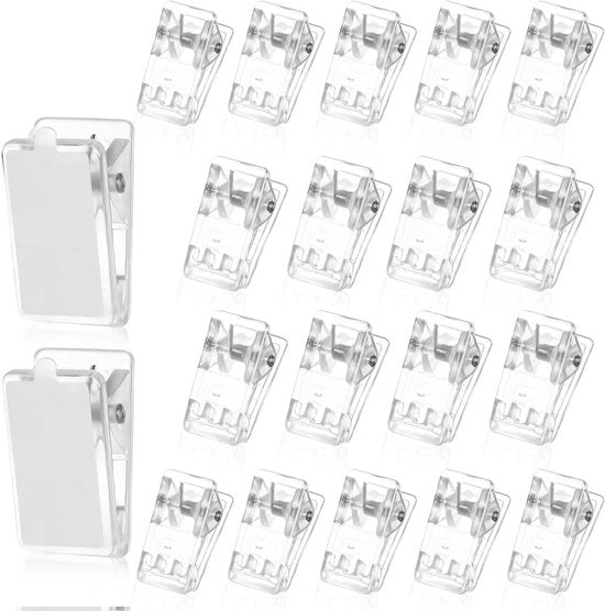 Mini clip per cavo trasparente 20 pezzi per uso domestico e ufficio, clip per cavo in plastica per decorazione poster fotografici
