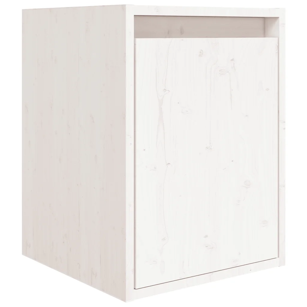 Mobili Porta TV 6 pz Bianchi in Legno Massello di Pino 3100190