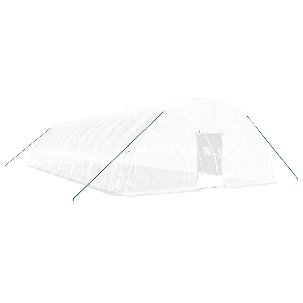 Serra con Telaio in Acciaio Bianco 84 m² 14x6x2,85 m 3188121