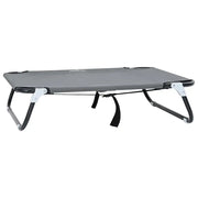 Letto per Cani Grigio chiaro 80 x 55 x 18 cm Acciaio CFW4670206