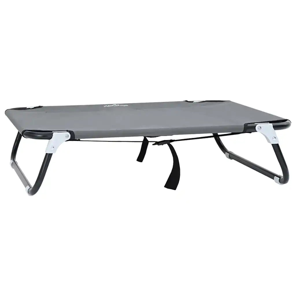 Letto per Cani Grigio chiaro 80 x 55 x 18 cm Acciaio CFW4670206