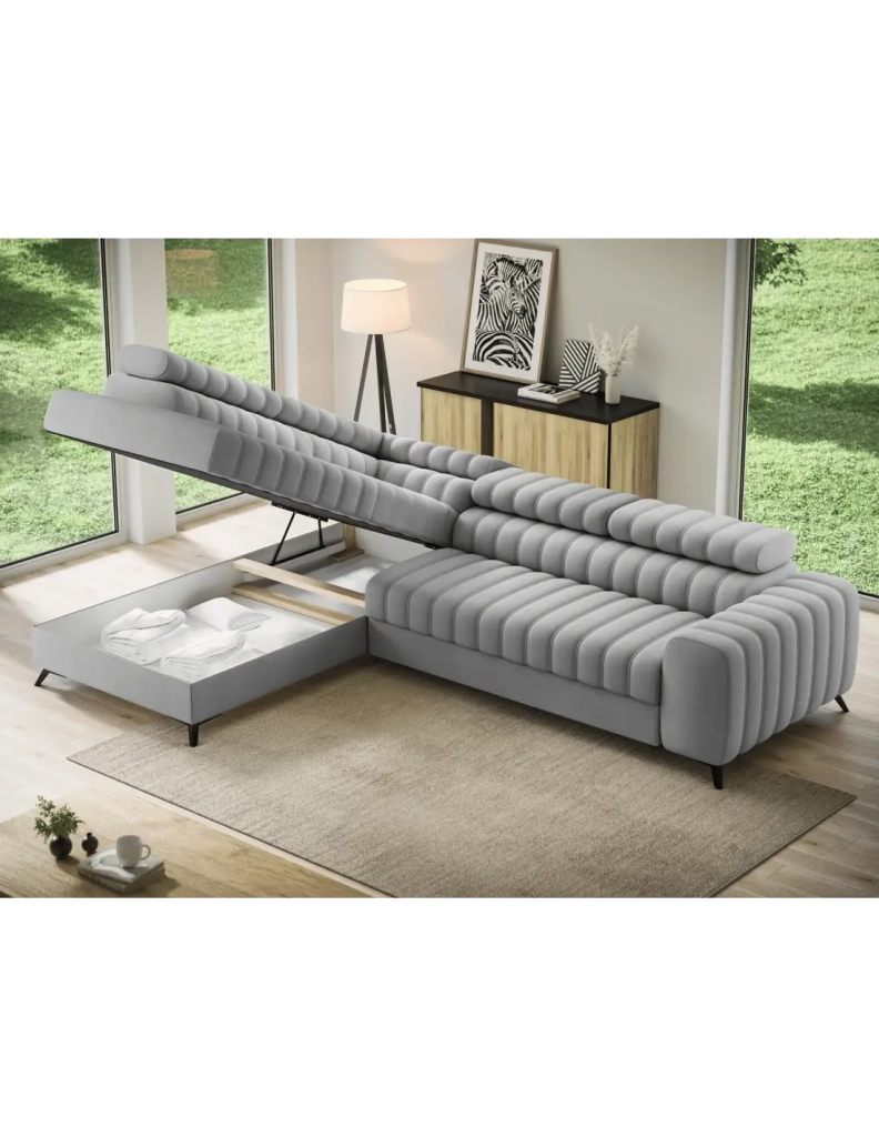 Divano ad angolo collezione KANEDOJO colore Grigio