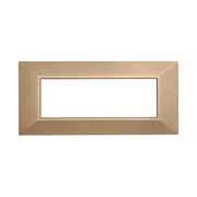 Placca Piramide Serie Moon 6P Colore Oro Compatibile Con Bticino Axolute