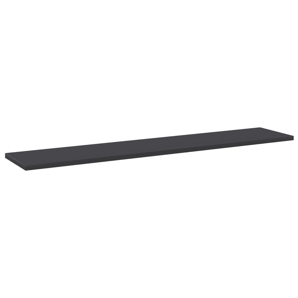Ripiani per Libreria 4 pz Grigi 100x20x1,5 cm Truciolato cod mxl 59295