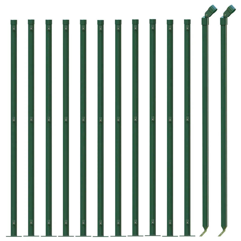 Recinzione Metallica con Flangia Verde 1,1x25 m 154154