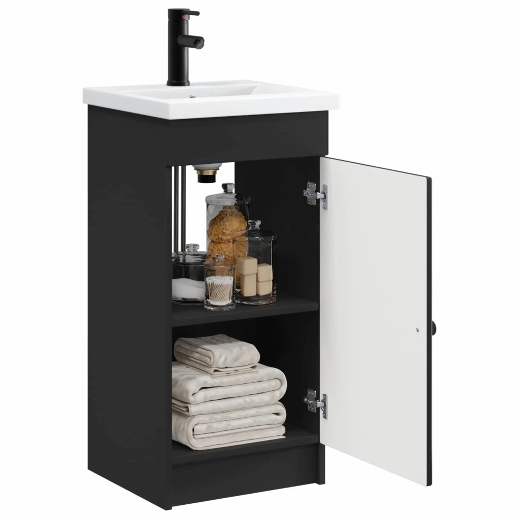 Mobile da bagno con lavabo Nero 42 x 40 x 84,5 cm