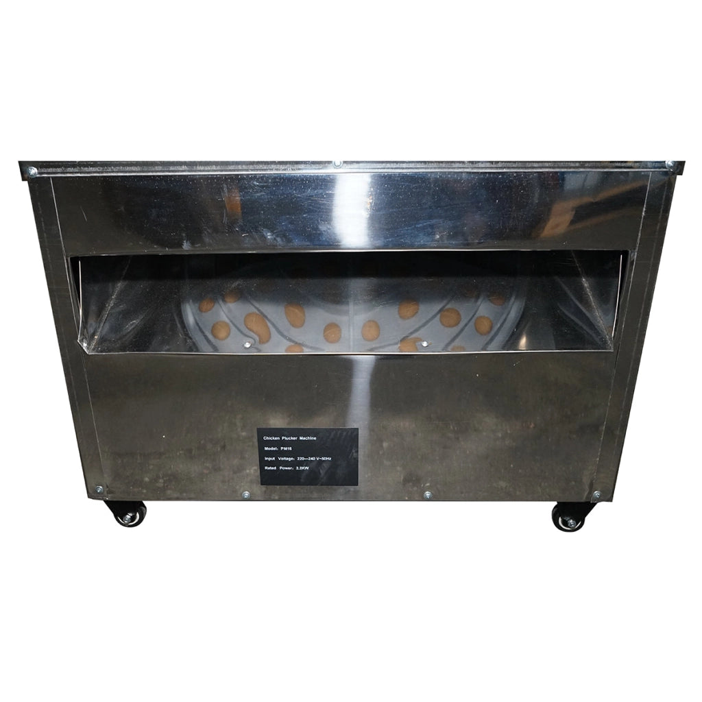 Spennatore per uccelli in acciaio inox, capacità massima 2200W, 220V. 6 uccelli, 157 dita, 240 giri/min IP68