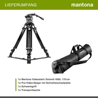 Mantona Treppiede video Dolomit 4000, 170cm
