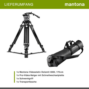 Mantona Treppiede video Dolomit 4000, 170cm