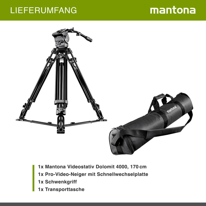 Mantona Treppiede video Dolomit 4000, 170cm