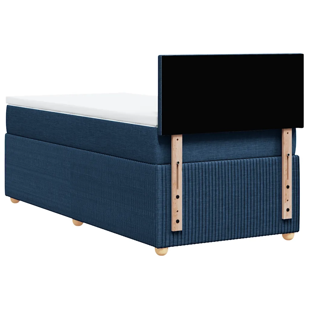 Giroletto a Molle con Materasso Blu 80x200 cm inTessuto