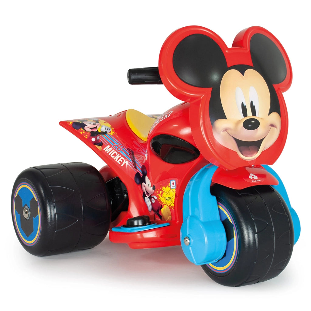Triciclo Elettrico per Bambini 6V Samurai Disney Mickey Mouse Fino a 2–3 km/h Rosso