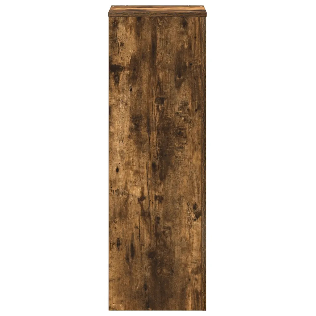 Supporto per Piante Rovere Fumo 33x33x100 cm in Truciolato 852955