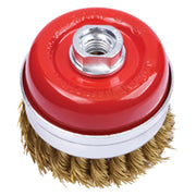SPAZZOLA A TAZZA PER SMERIGLIATRICE Ø mm 75 - foro M 14  - PG