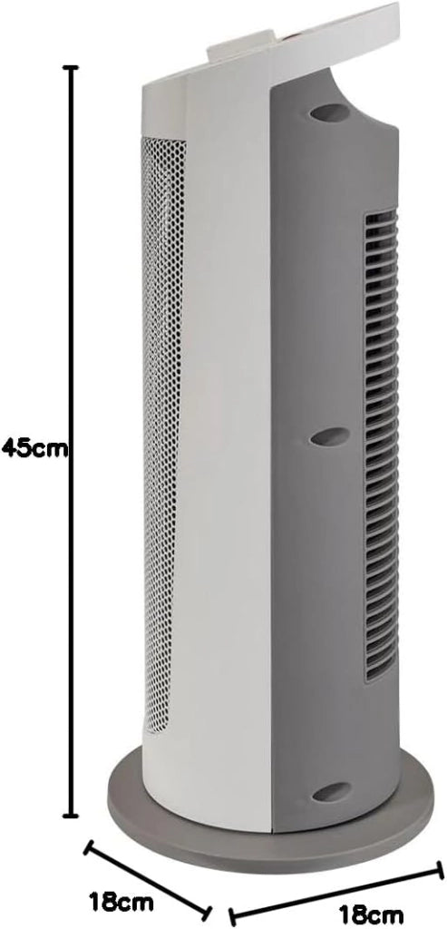 Bimar HP129 Stufetta Elettrica a Colonna, Termoventilatore PTC Elettrico 2000W a Basso Consumo, Termostato Regolabile e 2 Potenze