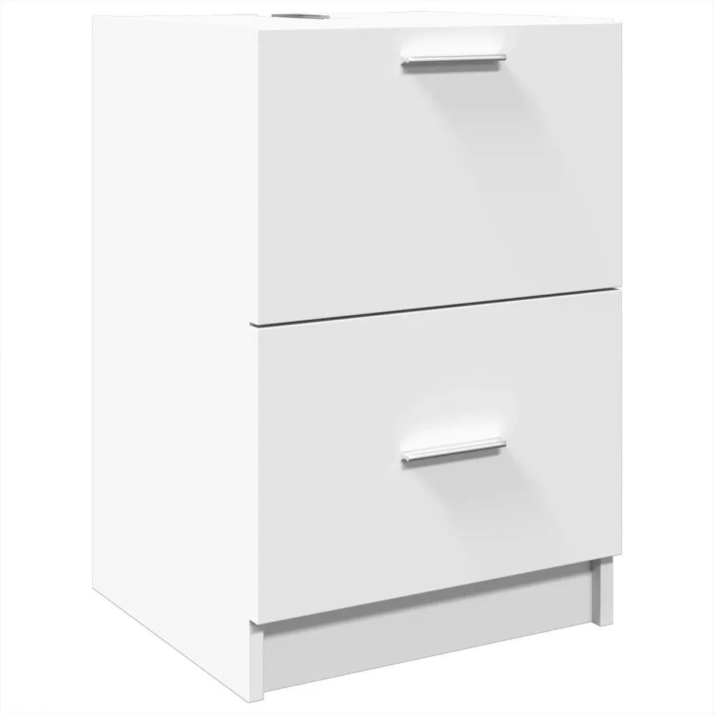 Mobile Lavabo-Armadietto da bagno Bianco 80x33x60 cm in Truciolare