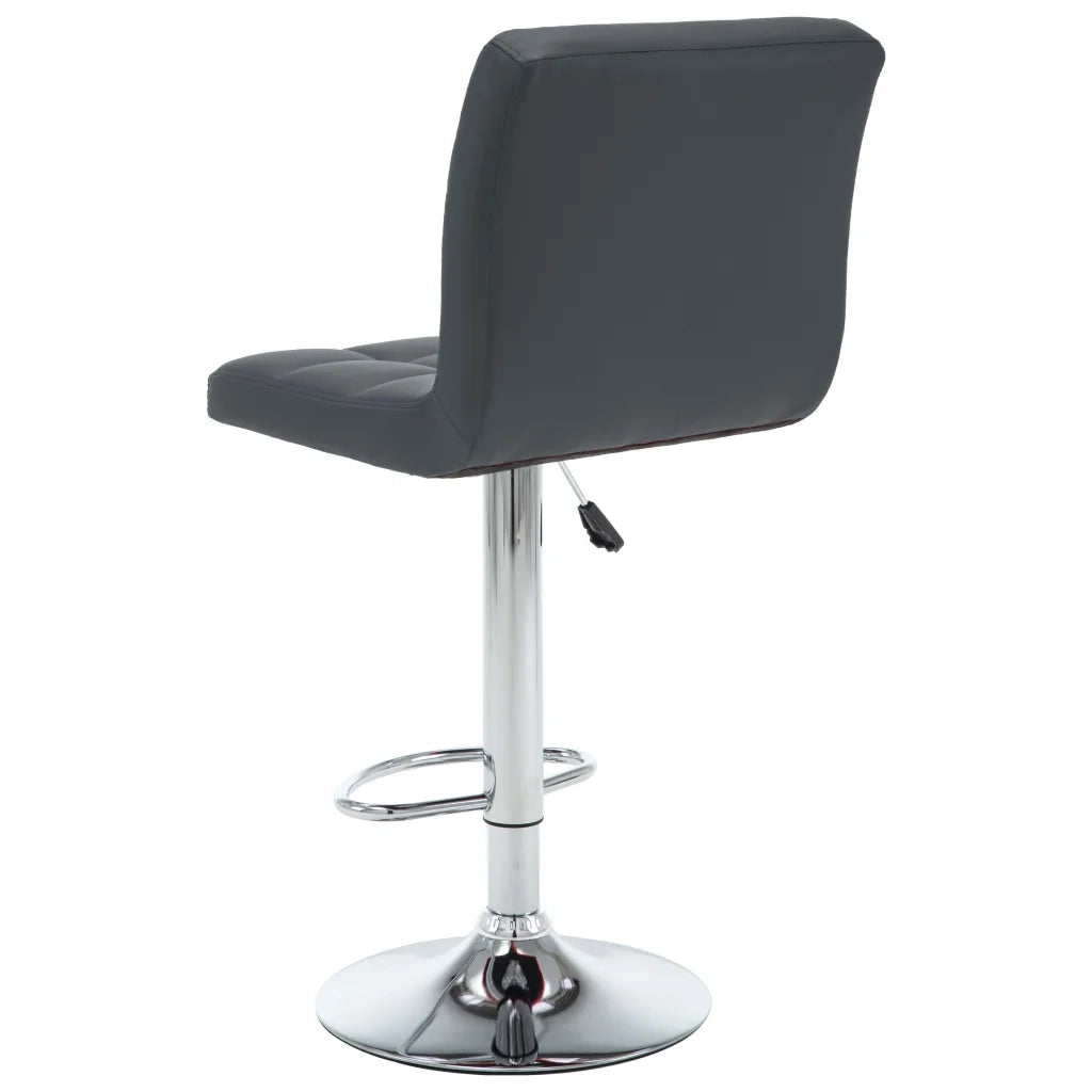 Sgabelli da Bar 2 pz Grigi in Similpelle  cod mxl 55824
