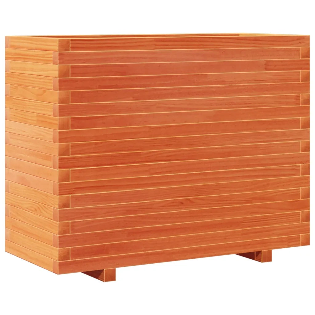 Fioriera Giardino Marrone Cera 90x40x72 cm Legno Massello Pino 3282636