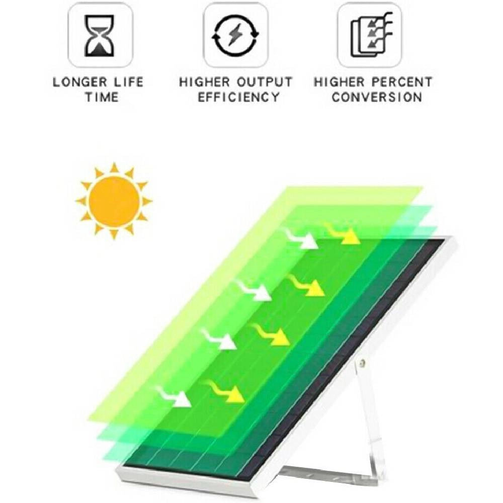 Trade Shop - Lampione Stradale Solare Faro A Led 200w Con Pannello Solare Luce Fredda 58200 -