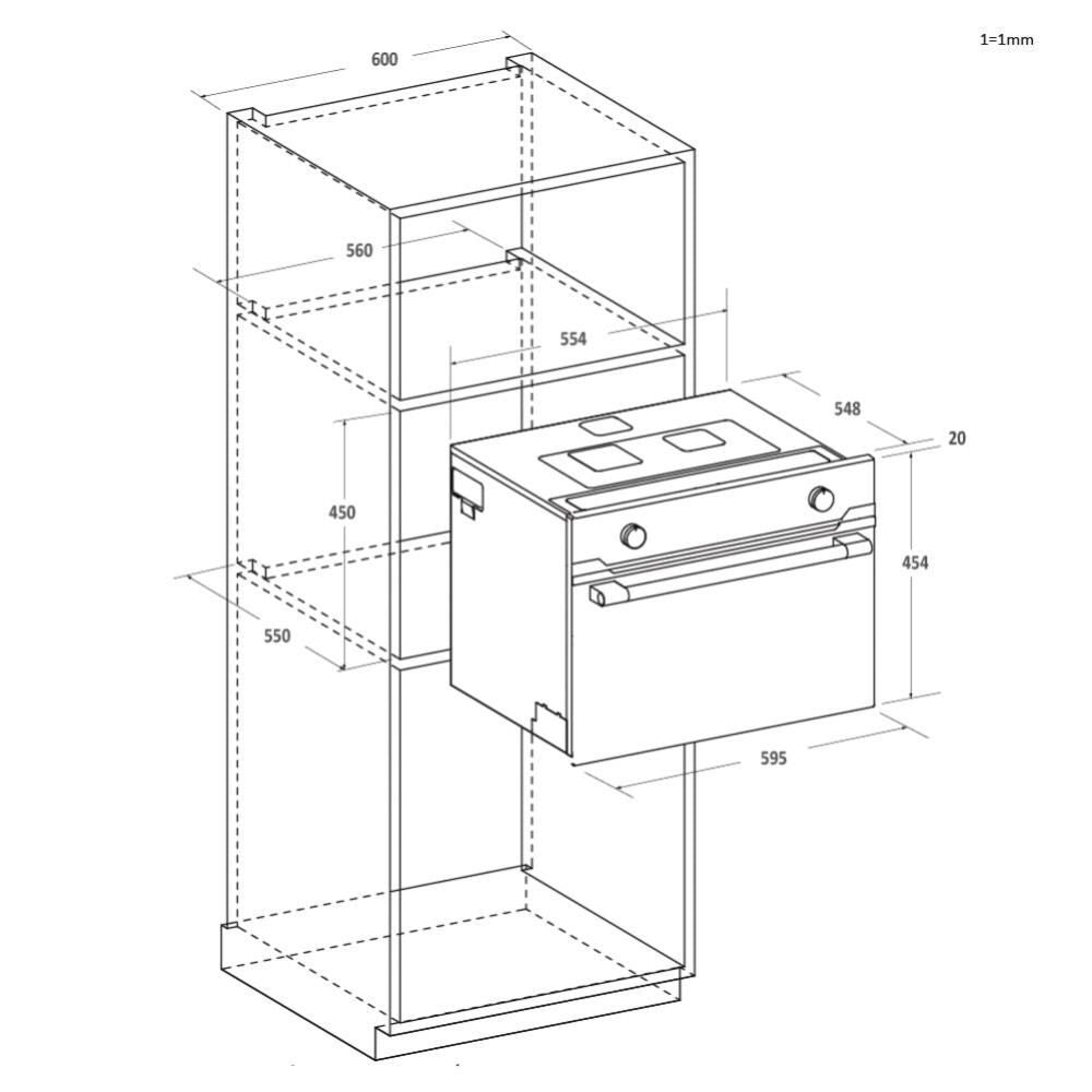 Candy CA4MWNBB6N Nero, Acciaio inox Microonde combinato Da incasso 44 L 900 W