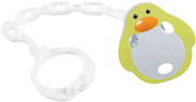 Clip con catenella per ciuccio bimbi in plastica