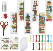Kit di appoggio per libri per la scena di una libreria - Kit di appoggio per libri con disegno stampato - Kit di appoggio per libri per adulti principianti con istruzioni chiare
