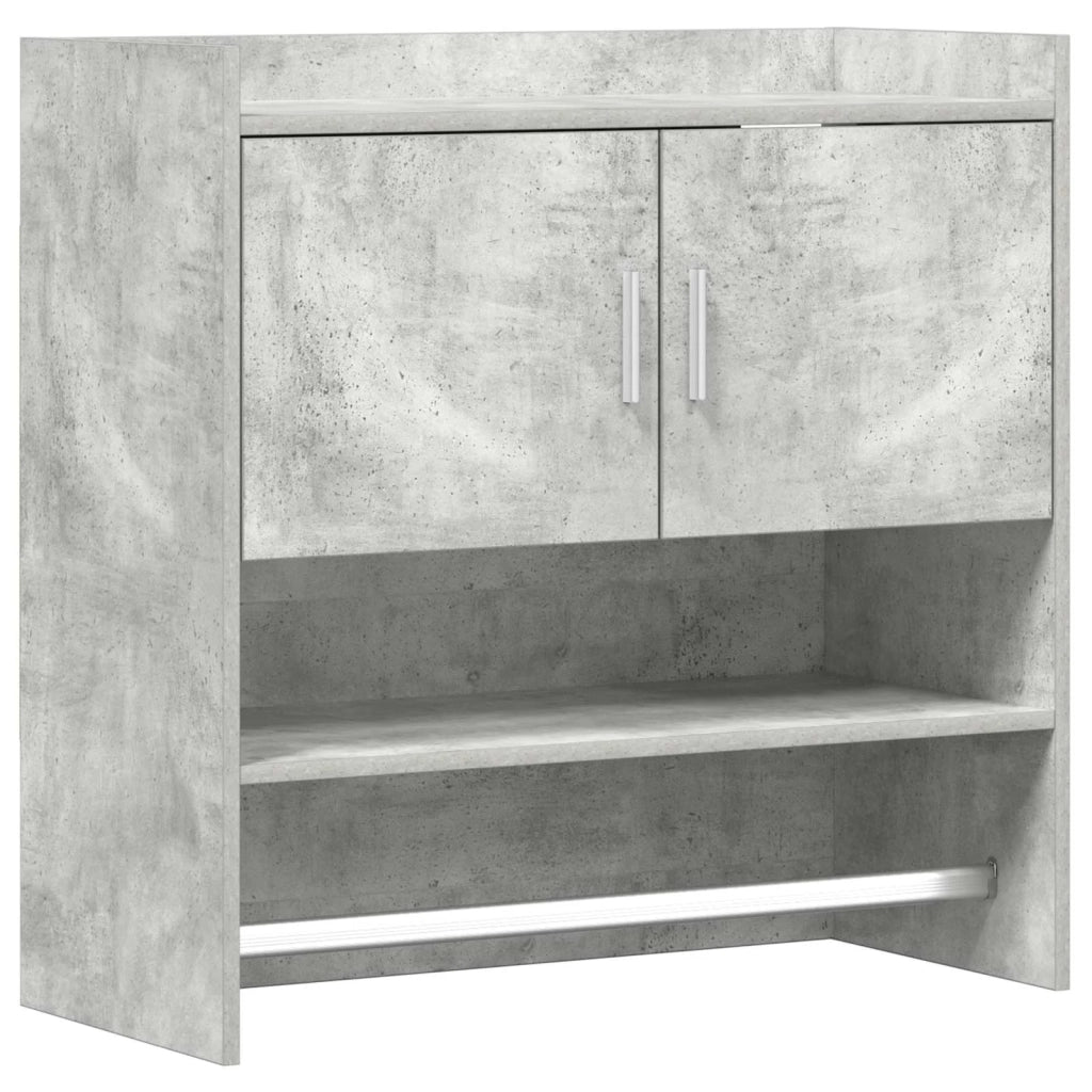 Scaffale da parete A parete Grigio Cemento 80 x 36 x 80 cm 8011382