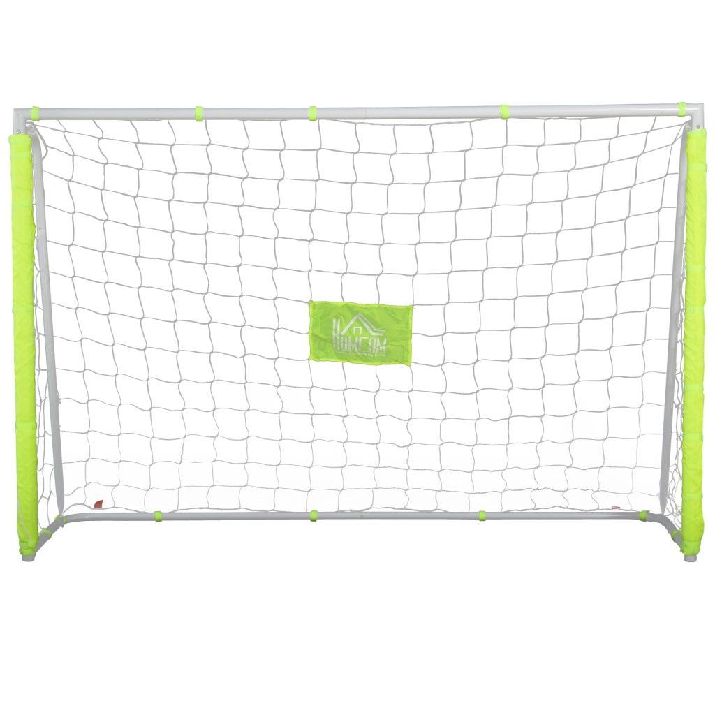 Porta da Calcio Portatile con Rete 186x62x123 cm  Bianca