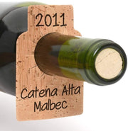 Etichette per bottiglie di vino 24 pezzi - etichette di cappello e collo - hanger per bottiglie di champagne bianco - identificazione/organizzazione - look autentico - perfetto regalo per vino