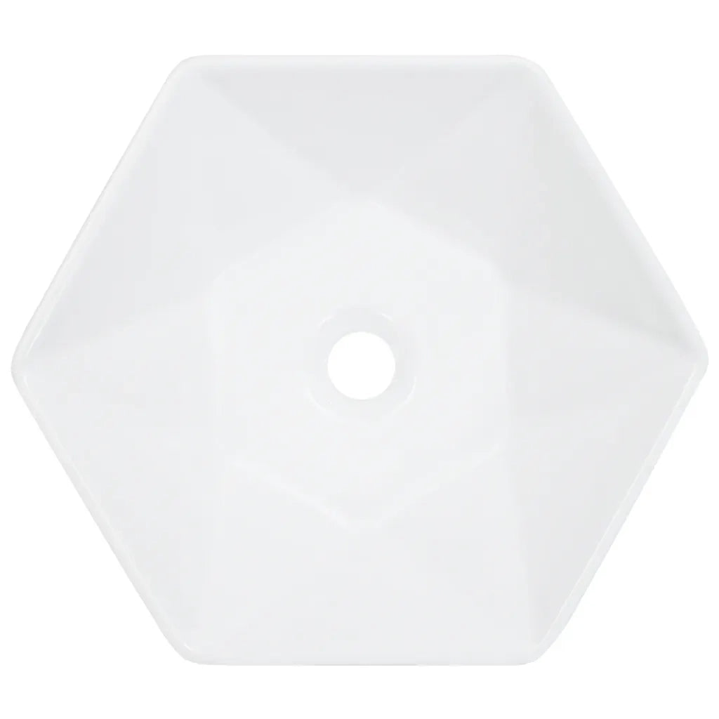 Lavandino-Lavabo-Lavello 41x36,5x12 cm in Ceramica Bianco