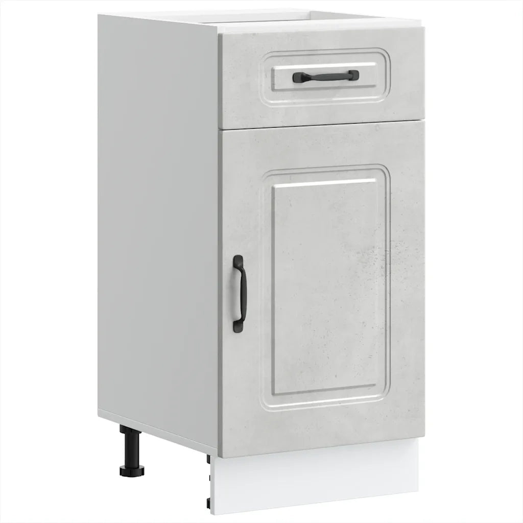 Base da Cucina Kalmar Grigio Cemento in Legno Multistrato 853471