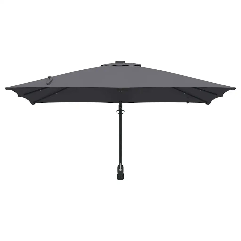 vidaXL Ombrello da giardino Antracite 248.5 x 247.5 x 160 cm Tessuto