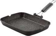 Panno Grill a Forma Rettangolare con Manico Flessibile per Grigliare e Cottura Salute