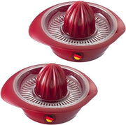 Citruspers 2x con Serbatoio - 18,7 cm, 0,5 l, Plastica, Rosso