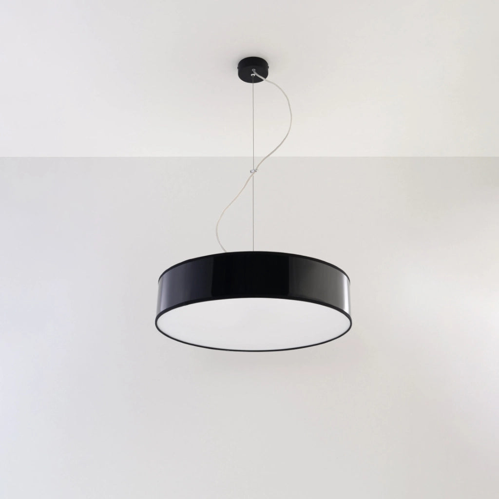 Lampadario moderno PIAZZA 45cm nero 3xE27 Pure Lume