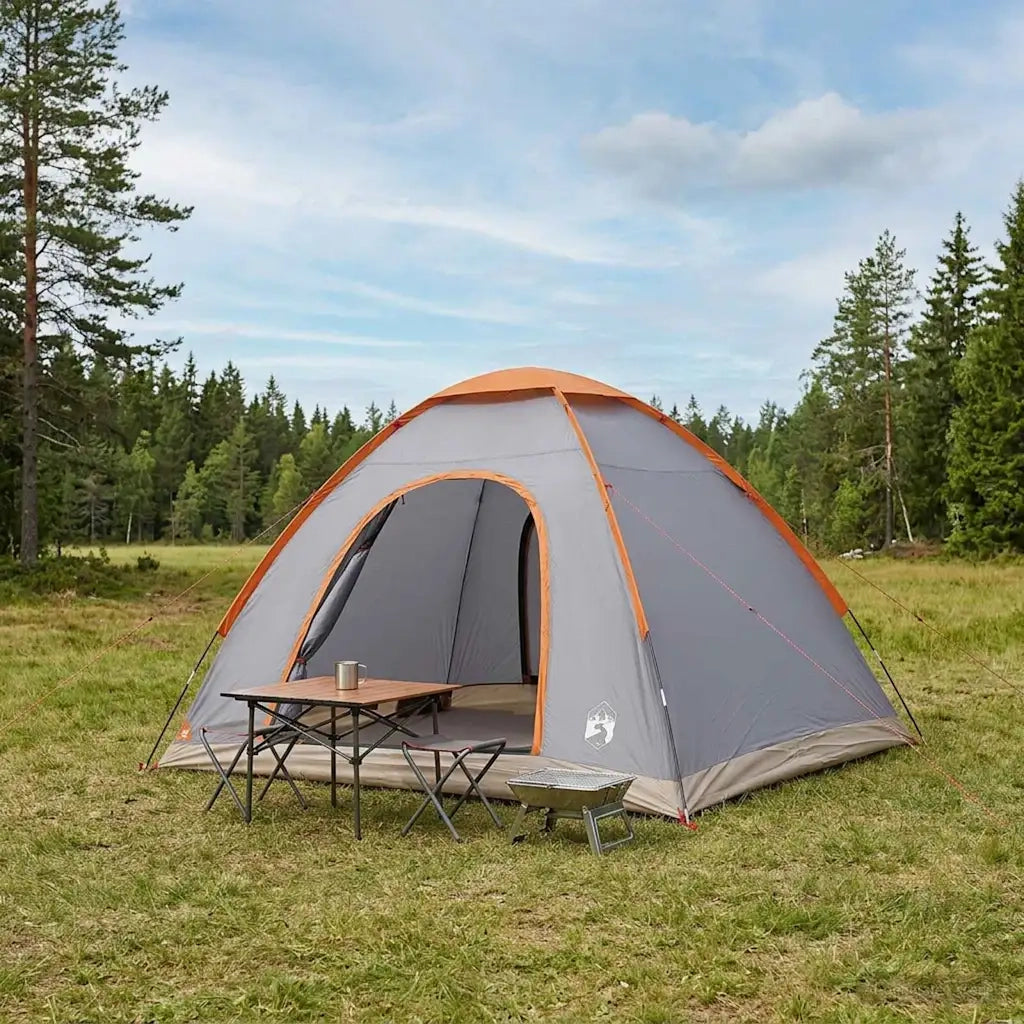 Tenda da campeggio Grigio e arancione 275 x 215 x 125 cm 42028634