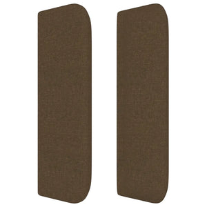 Testiera ad Orecchio Marrone Scuro 83x16x78/88 cm in Tessuto cod mxl 31730