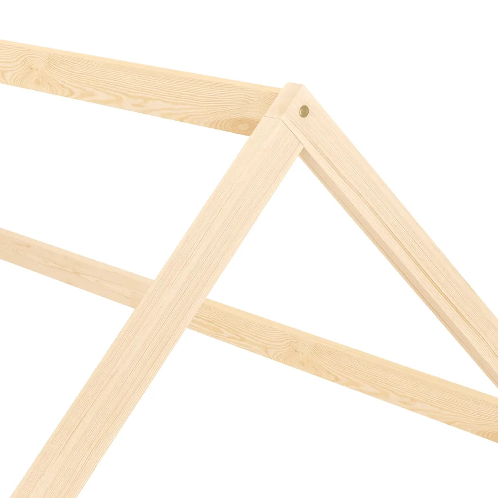 Giroletto per Bambini in Legno Massello di Pino 90x200 cm 283348