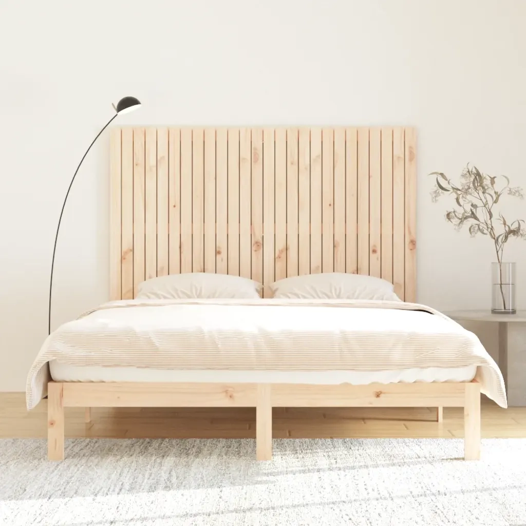 Testiera | Testata da Parete 166x3x110 cm in Legno Massello di Pino