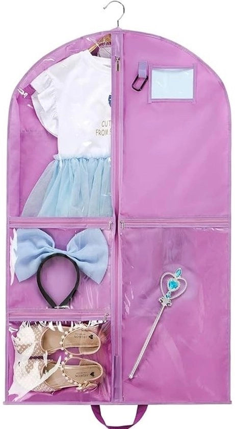 Cassetti per abbigliamento multifunzionali per viaggi, impermeabili, con vetrino trasparente, pieghevoli, 60 x 100 cm, chiusura stoffa.