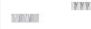 Fettuccia Arricciatenda Vipliss - Fascia per Tende - Nastro Bianco - Vendita al Metro lineare(FET-037 Altezza 8CM)