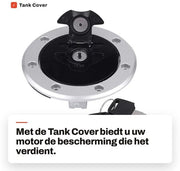 Tankdeksel in Acciaio Inossidabile - Nuovo di Zecca - Con 2 Chiavi - Diametro 11,8 cm - Per ZXR750/ZXR1100 - Coperchio Carburante
