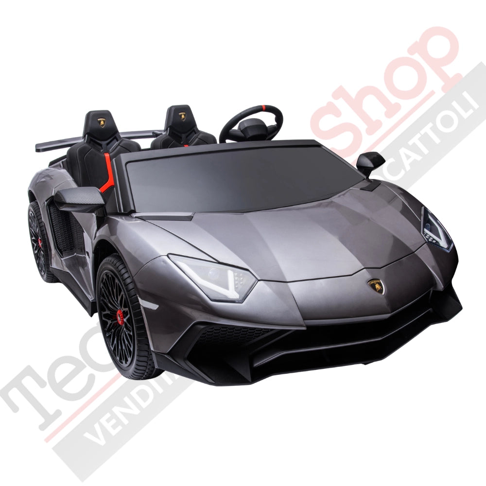 Tecnobike Shop - Auto Elettrica per Bambini Lamborghini SVJ 24V Full- 2 Posti Big - Grigio