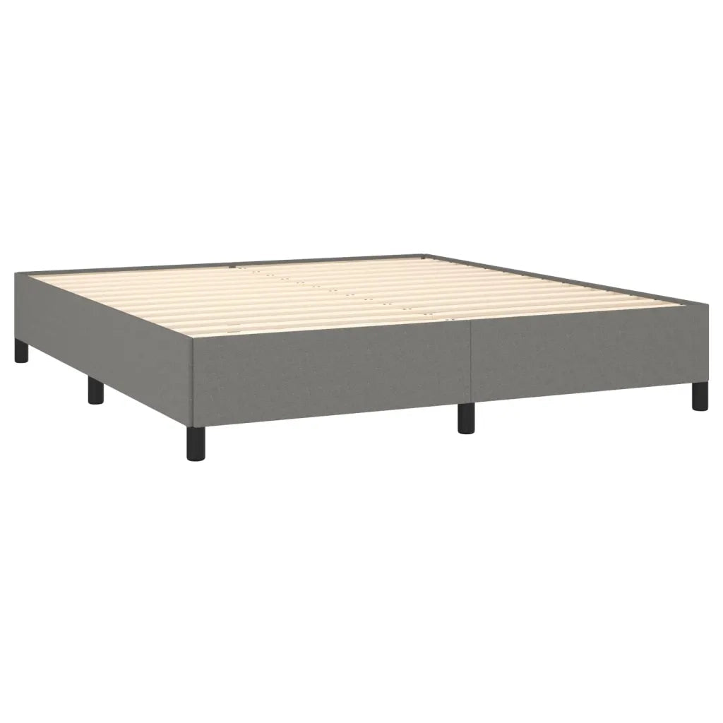 Giroletto senza Materasso Grigio Scuro 160x200 cm Tessuto 347075