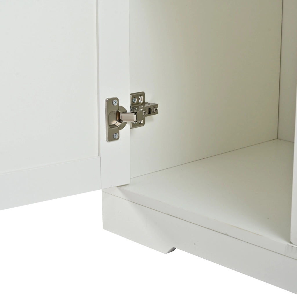 SIDEBOARD 4 ante e 1 cassetto 138x40x83 cm MDF bianco