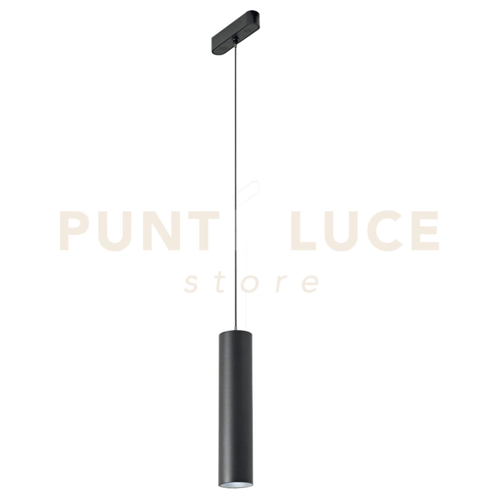 SOSPENSIONE LED PER BINARIO BERNINI NERO 9W 110LM CCT 3000-4000K 5X22CM ALTEZZA MASSIMA 150CM