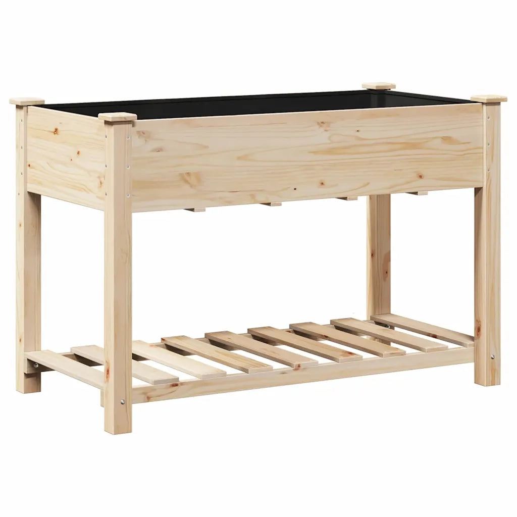 Vaso da giardino con lo scaffale Beige 115 x 59 x 76,5 cm 42006567