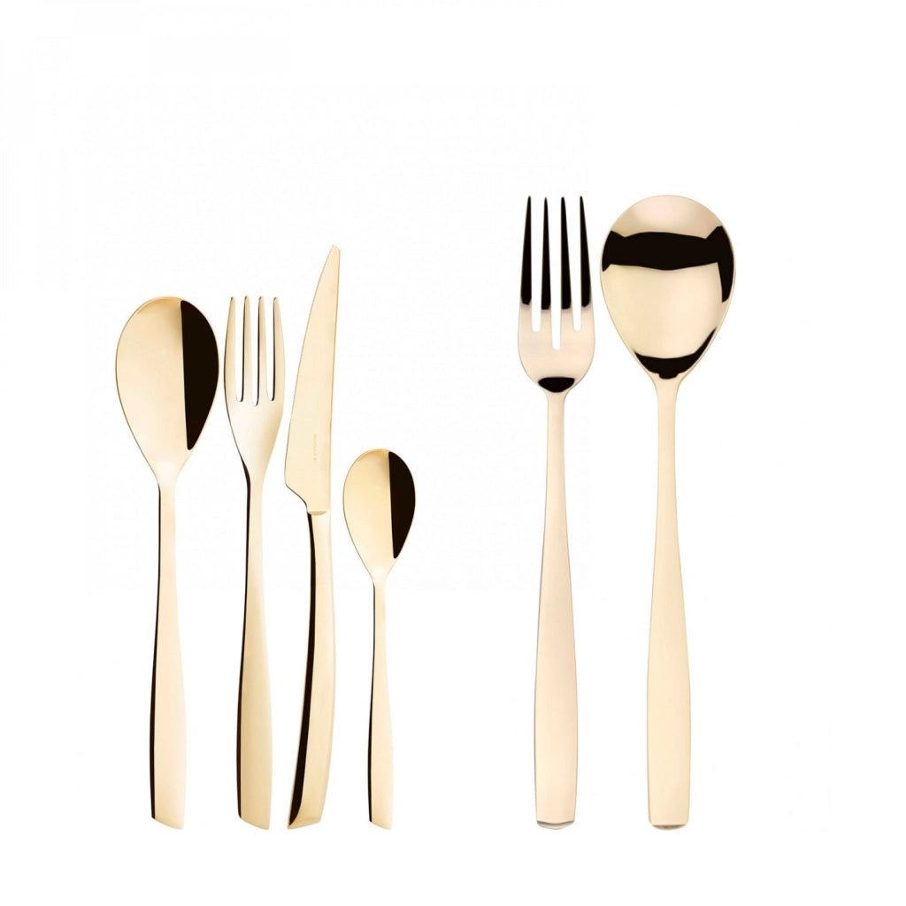 RIVIERA Champagne, Posate Set 50 Pz, Scatola Gallery, Casa