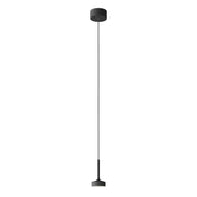 Hole Sospensione LED 7W 38° IP20 3000K CRI90 Nero - Rossini Group, Lampada a sospensione di design in alluminio pressofuso per interni
